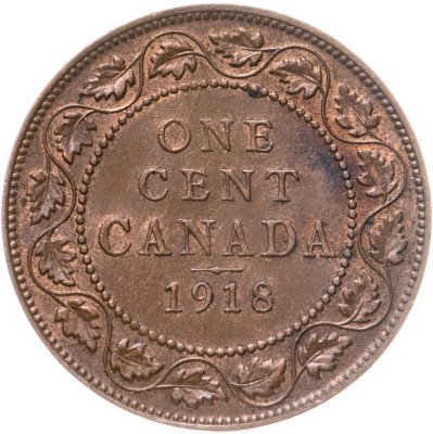 купить Канада 1 цент (cent) 1918