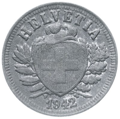 купить Швейцария 2 раппена (rappen) 1942