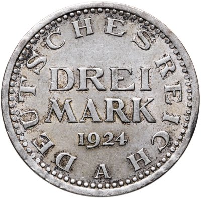 купить Германия, Веймарская республика 3 марки 1924