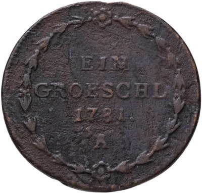 купить Богемия 1 грёшль 1781