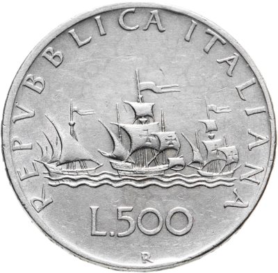купить Италия 500 лир (lire) 1958
