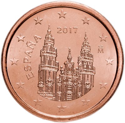 купить Испания 1 евро цент (cent) 2017