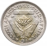 купить ЮАР 3 пенса (pence) 1953