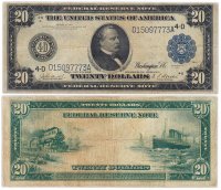 купить США 20 долларов 1914 Series 1914 (Pick 361) Clevland, Burke-Houston