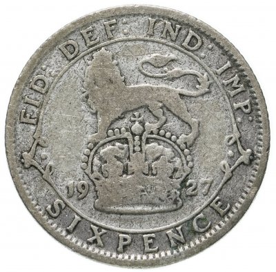 купить Великобритания 6 пенсов (pence) 1927