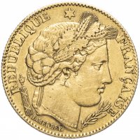 Купить Франция 10 франков (francs) 1899 "A"