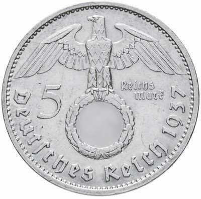 купить Третий Рейх 5 марок 1937