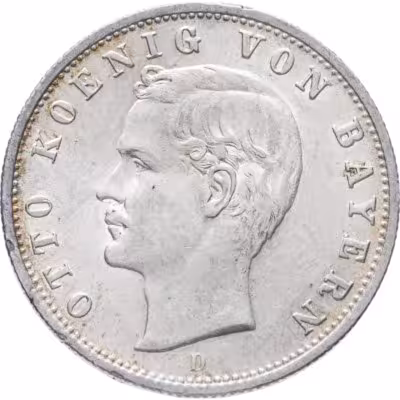 купить Германская империя (Бавария) 2 марки (mark) 1904 D