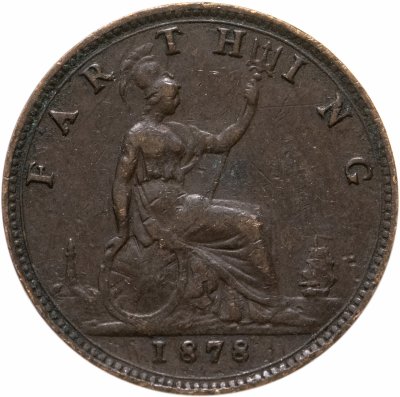 купить Великобритания 1 фартинг (farthing) 1878