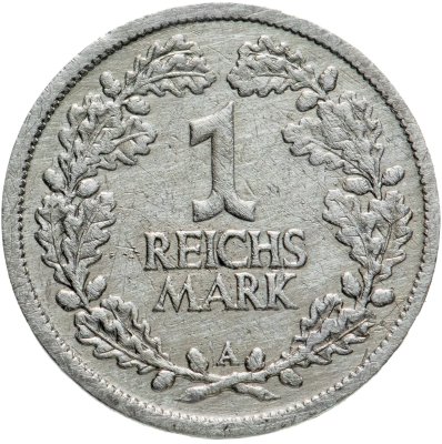 купить Германия 1 рейхсмарка (reichsmark) "A" 1925