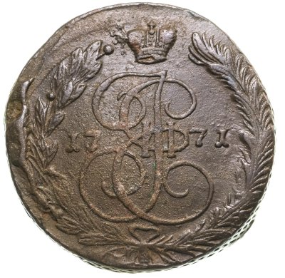 купить 5 копеек 1771 ЕМ орёл 1770-1777, нового образца