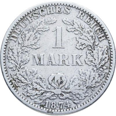 купить Германия 1 марка 1874 A знак монетного двора: "A" - Берлин