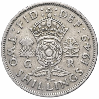 купить Великобритания 2 шиллинга (флорин) 1949