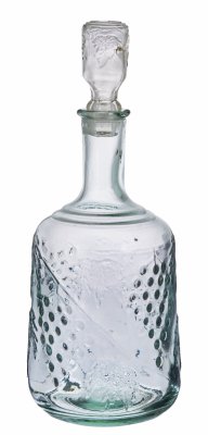 купить Графин с рельефным декором виноградная лоза, стекло, СССР, 1950-1970 гг.