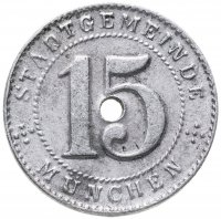 купить Германия (Мюнхен) нотгельд 15 пфеннигов 1918