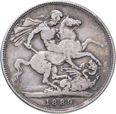 купить Великобритания 1 крона 1889 с портретом Королевы Виктории