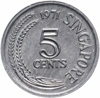 купить Сингапур 5 центов (cents) 1971 "ФАО - Продовольственная программа"