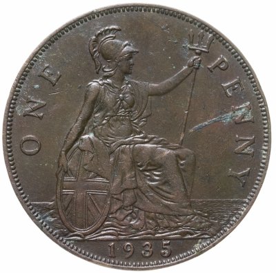 купить Великобритания 1 пенни (penny) 1935