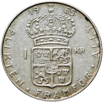 купить Швеция 1 крона (krona) 1965