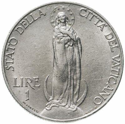 купить Ватикан 1 лира (lira) 1936
