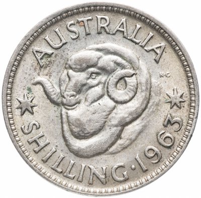 купить Австралия 1 шиллинг (shilling) 1963