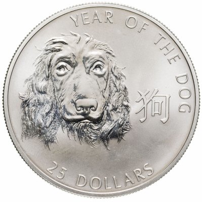 купить Соломоновы Острова 25 долларов (dollars) 2006 Китайский гороскоп - год собаки