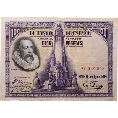купить Испания 100 песет 1928 (Pick 76)