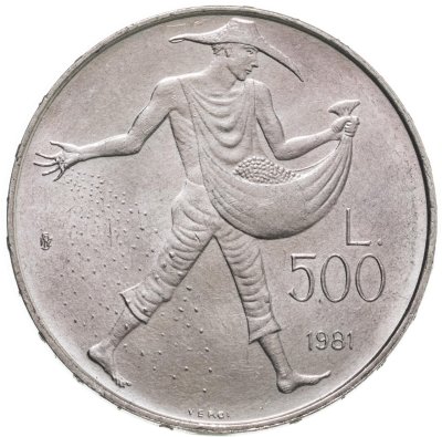 купить Сан-Марино 500 лир (lire) 1981 "2000 лет со дня смерти Вергилия"