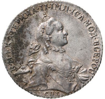 купить 1 рубль 1764 СПБ-TI-СА, Биткин №186
