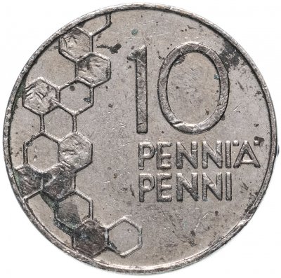 купить Финляндия 10 пенни (pennia) 1990-2001, случайная дата