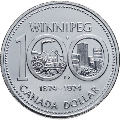 купить Канада 1 доллар (dollar) 1974 100 лет Виннипегу