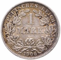 купить Германия 1 марка (mark) 1906 A знак монетного двора: "A" - Берлин