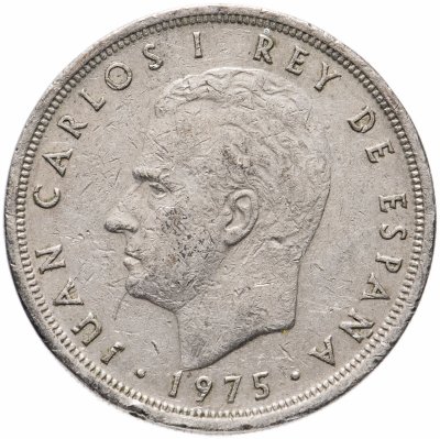 купить Испания 5 песет (pesetas) 1975 (1976-1980, год внутри звезды случайный)