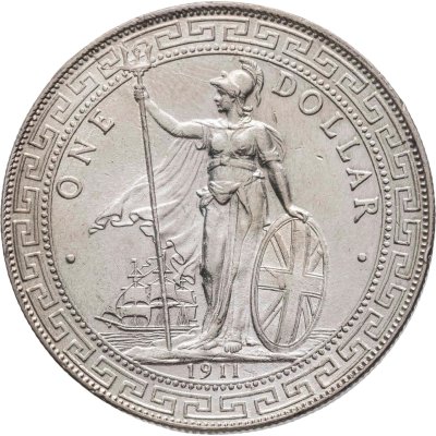 купить Великобритания 1 торговый доллар (dollar) 1911 "British Trade Dollar"
