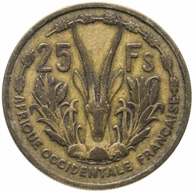 купить Французская Западная Африка 25 франков (francs) 1956