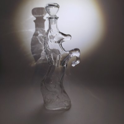 купить Декоративная бутылка в виде лошади "Wild horse", Kefla-Glas GmbH & Co., стекло, Германия, 1990-2010 гг.