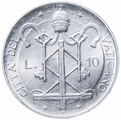 купить Ватикан 10 лир (lire) 1967