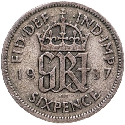 купить Великобритания 6 пенсов (pence) 1937