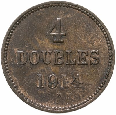 купить Гернси 4 дубля (doubles) 1914