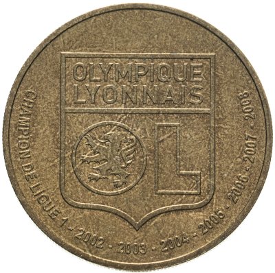 купить Франция 1,5 евро (euro) 2009 "Футбольный клуб - Олимпик Лион"