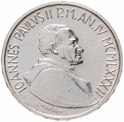 купить Ватикан 1000 лир 1982 4-ый год правления Иоанна Павла II