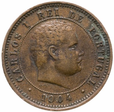 купить Португалия 5 рейс (reis) 1904