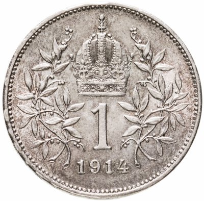 купить Австро-Венгрия 1 крона 1914 год для Австрии