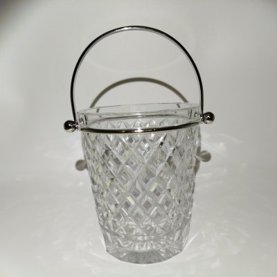 купить Ведерко для льда в металлической оплетке, металл, стекло, пресс, Европа, 1970-1990 гг.