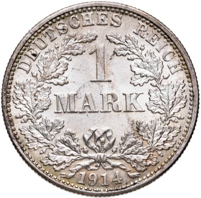 купить Германия 1 марка 1914 Знак монетного двора: "F" - Штутгарт