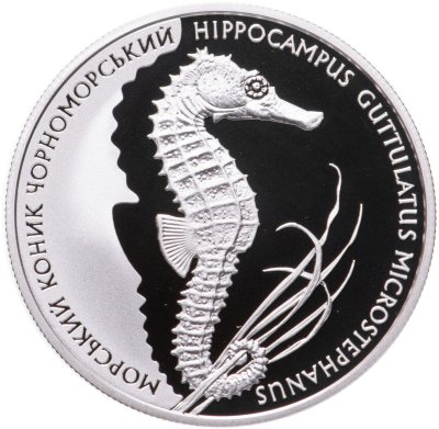 купить Украина 10 гривен 2003 Proof "Флора и фауна - Черноморский морской конек"