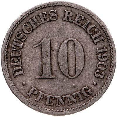 купить Германия 10 пфеннигов (pfennig) 1903