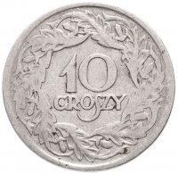 Купить Польша 10 грошей (groszy) 1923