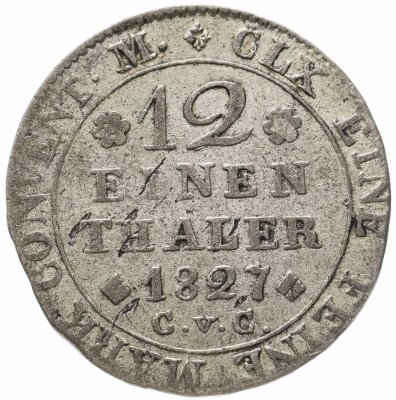 купить Германия, Брауншвейг 1/12 талера 1827