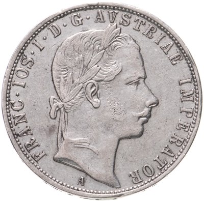 купить Австрия 1 флорин (florin) 1858 A знак монетного двора "A" - Вена
